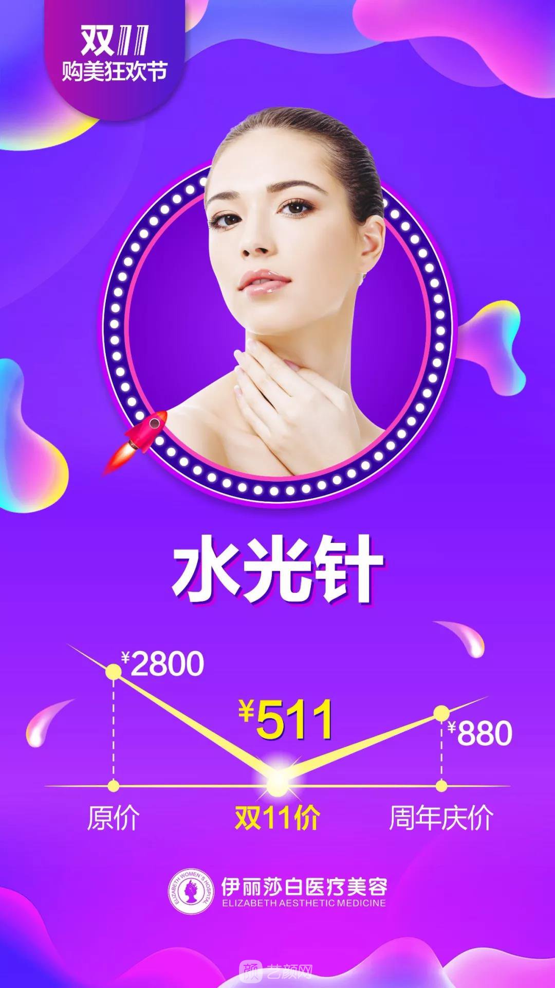 汕頭伊麗莎白整形醫(yī)院雙11購美狂歡節(jié)優(yōu)惠價格 安排安排，立馬安排