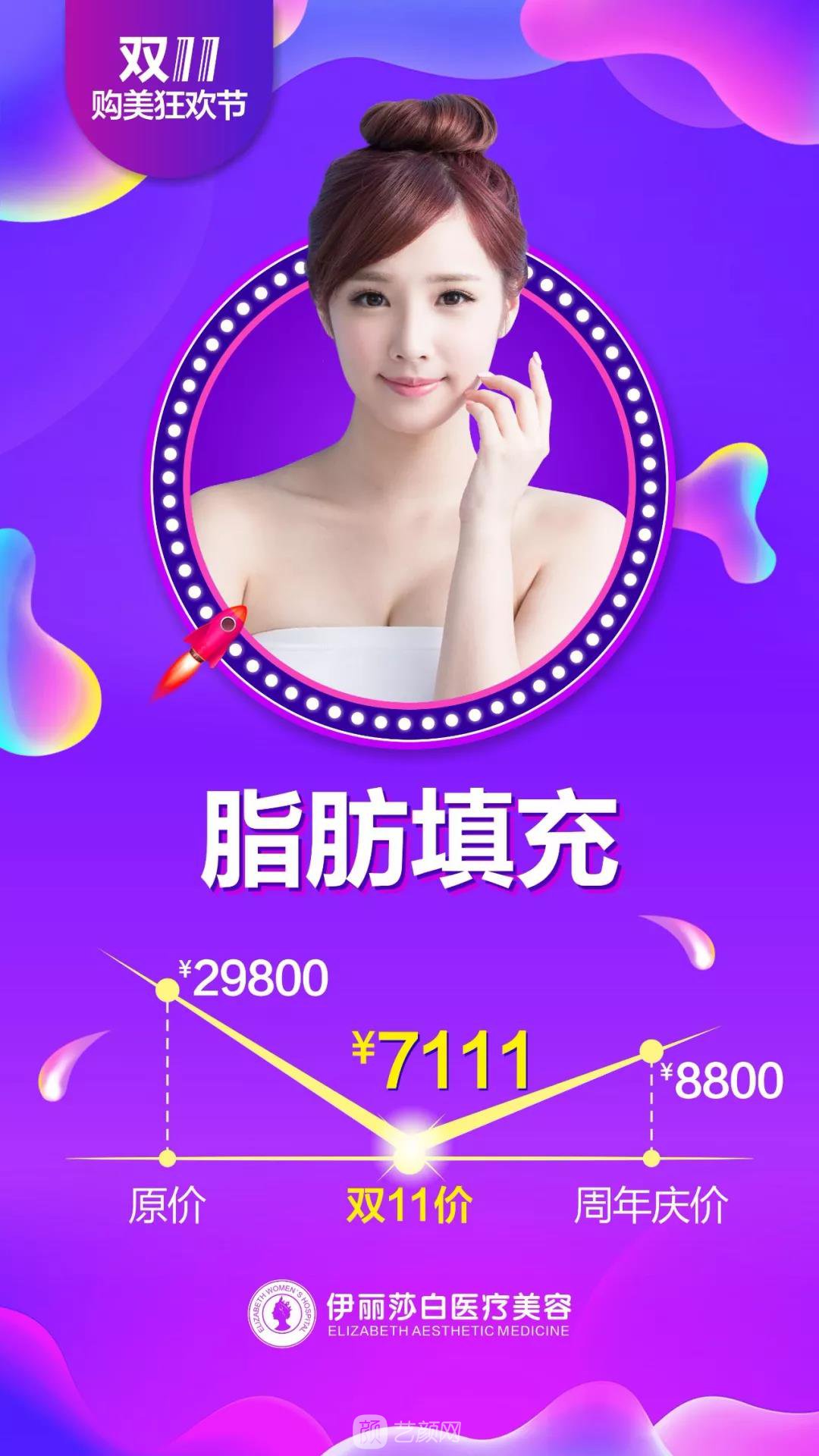 汕頭伊麗莎白整形醫(yī)院雙11購美狂歡節(jié)優(yōu)惠價格 安排安排，立馬安排
