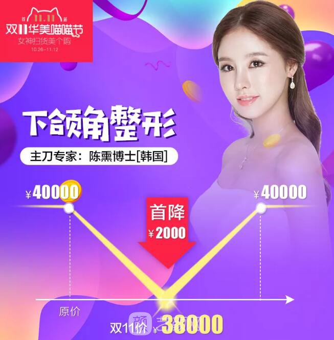 重慶華美整形【雙11今日開搶】14款醫(yī)美尖貨更低11元，驚爆特價!保價!